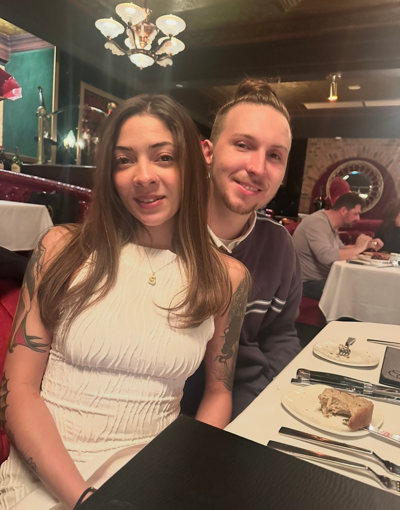 Stone at dinner
