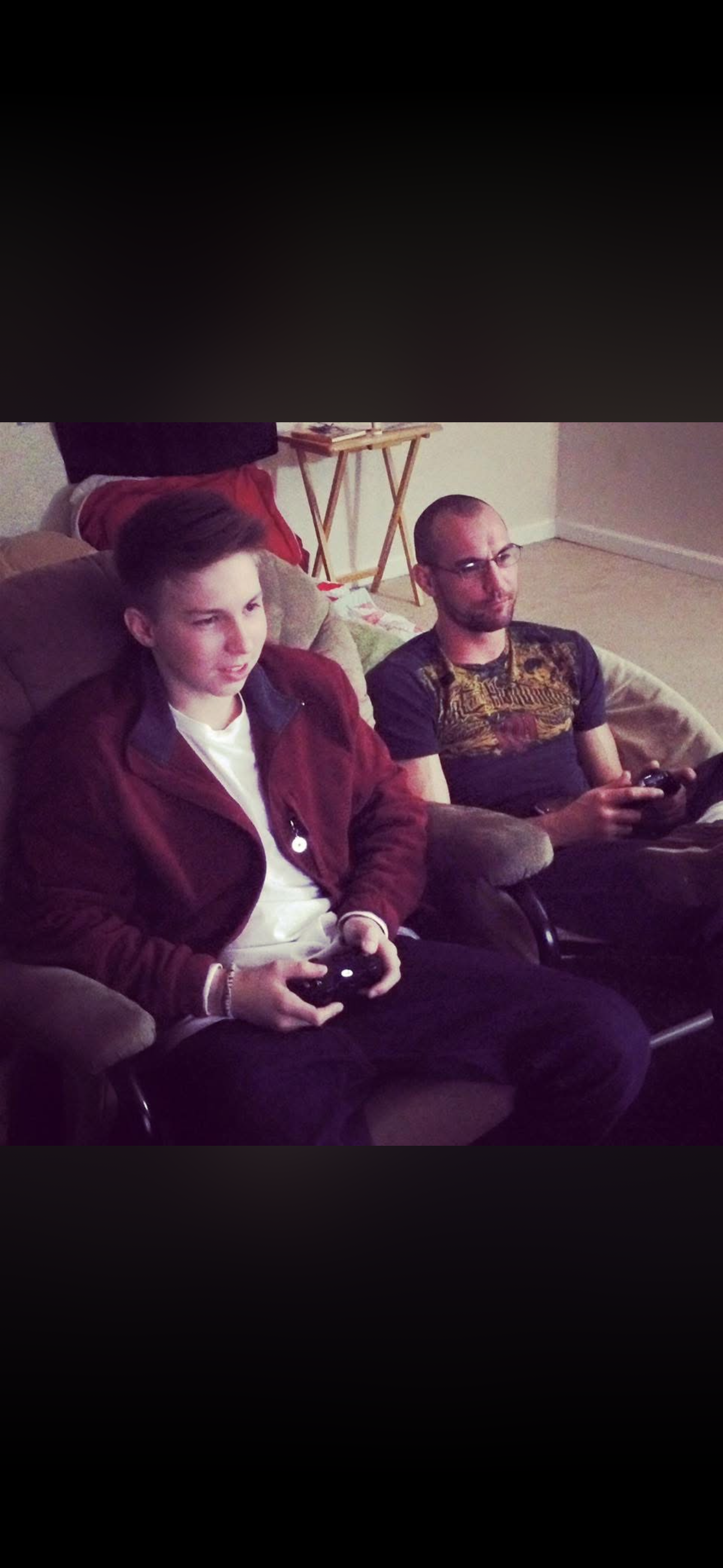 Stone gaming with a friend
