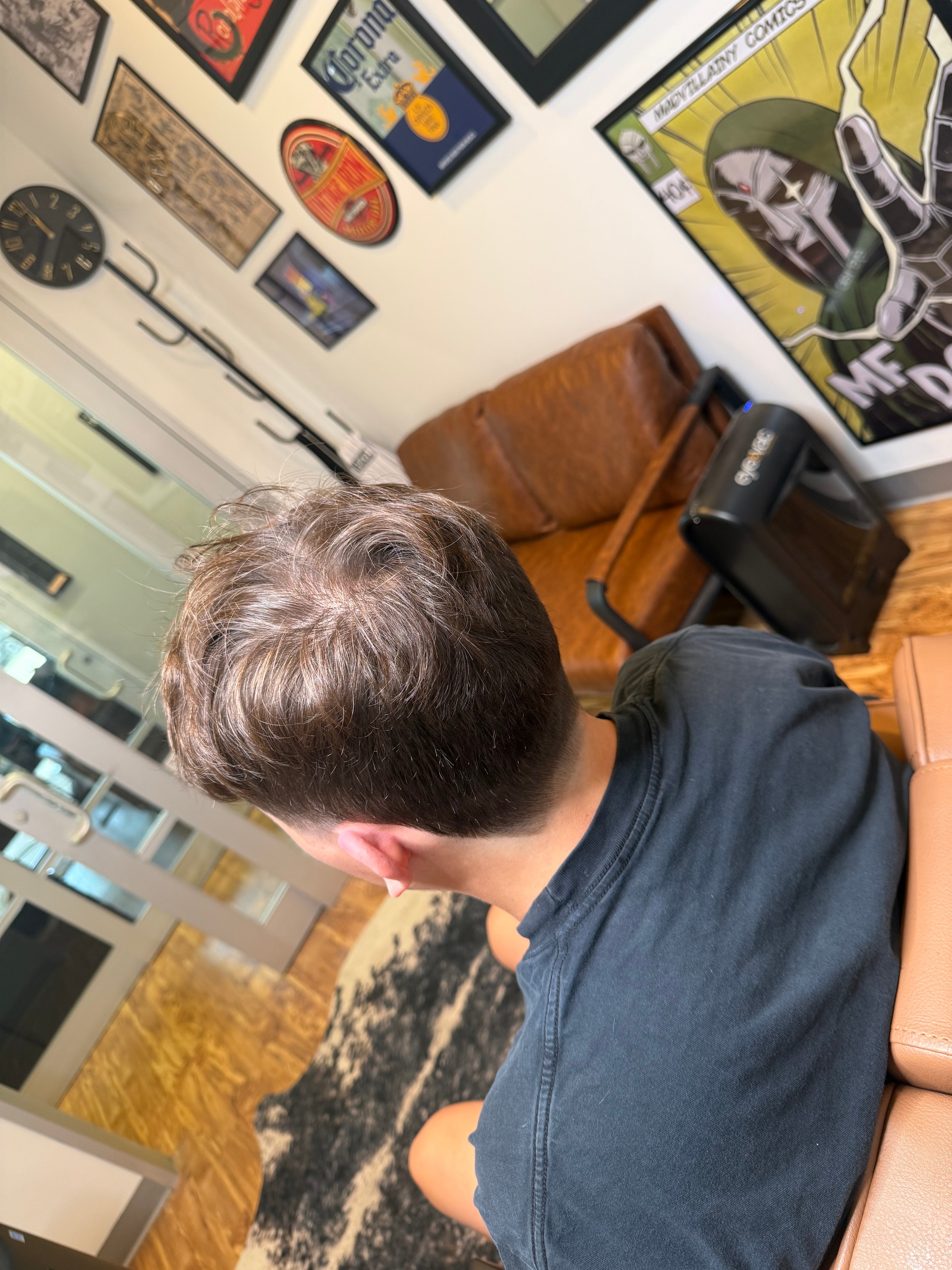 Overhead view of fresh cut at Pat's Parlor